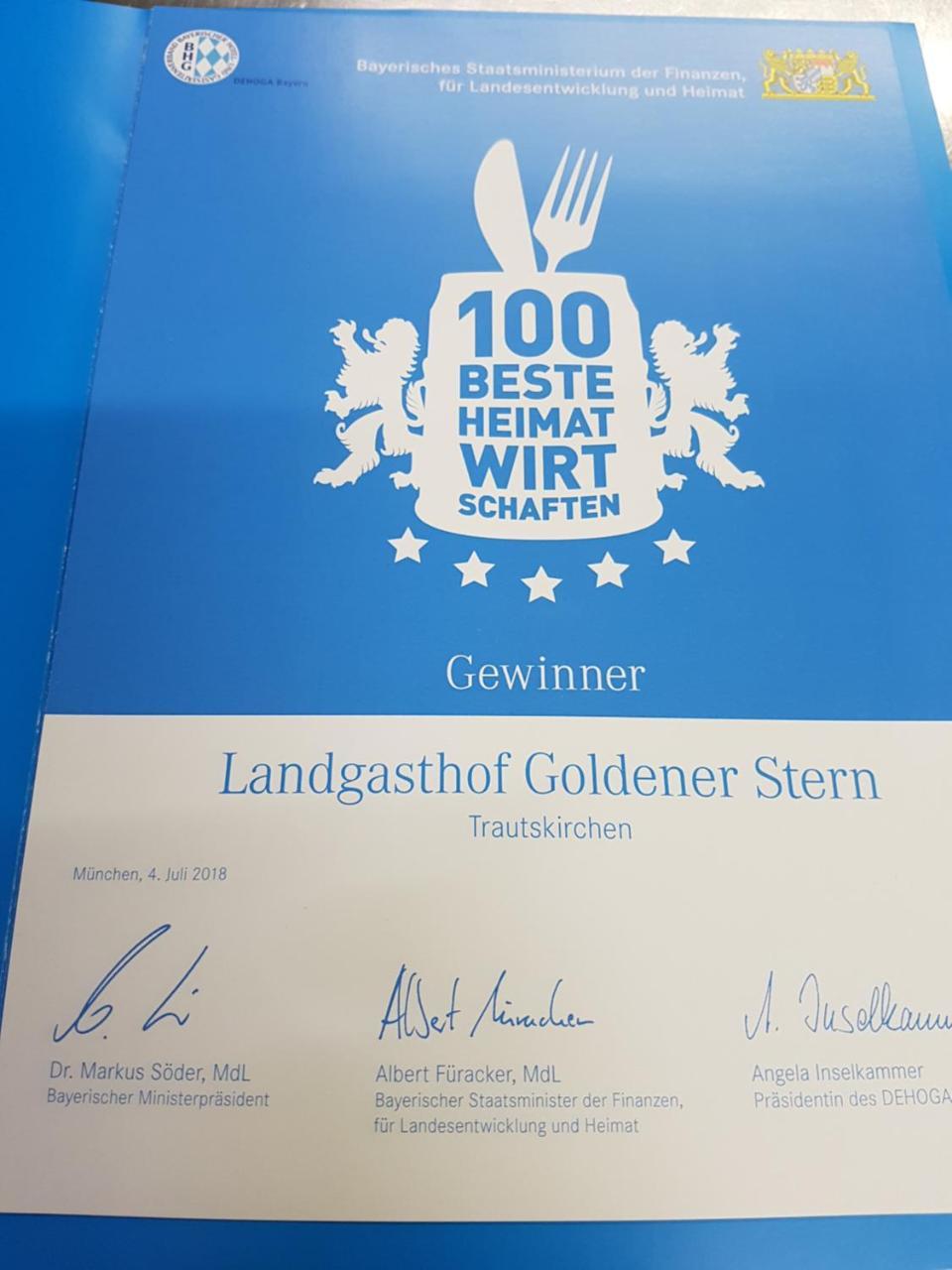 Landhotel Goldener Stern Trautskirchen Exteriör bild